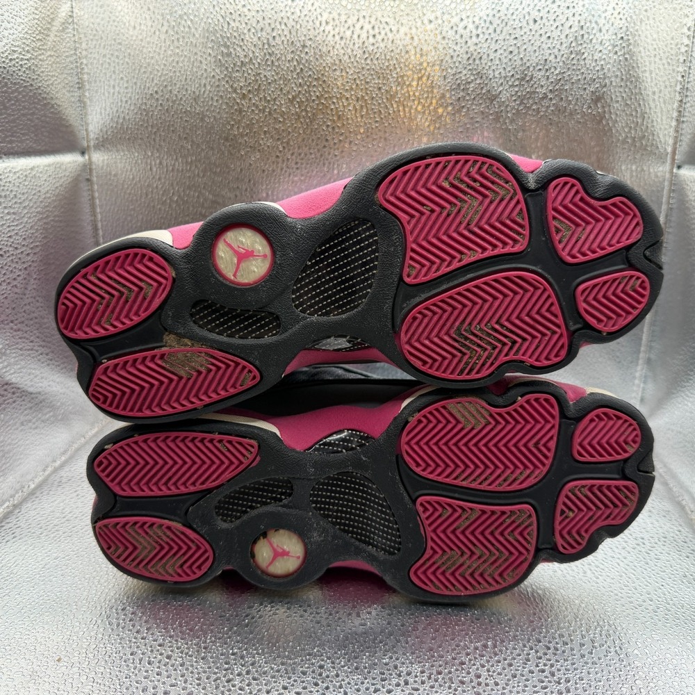 Size 6.5Y Jordan 13 Retro Cool Gray Fusion Pink (GS) Girls Sneakers 439358-029 - Picture 8 of 10